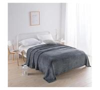 Velvet Blanket Coral For Sofa Air Throw Travel Light Thin Mechanical Wash Flannel Blankets Winter Soft Warm for Couch Sofa Bed Office(Carbon grey,70x100cm(28X39in))
