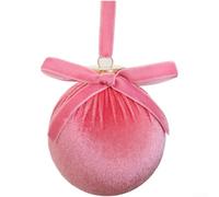 Velvet Bow Christmas Ball Ornaments 8cm Holiday Tree Decorations