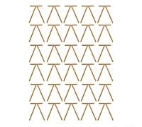 Velvet bow pack with 30 pieces for decorating Christmas trees and wreaths, made from flocking material for a classic seasonal look (Dark Coffee)