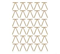 Velvet bow set of 30 for Christmas tree and wreath embellishments, crafted from soft flocking fabric to add a classic touch to holiday decor (Dark Coffee)