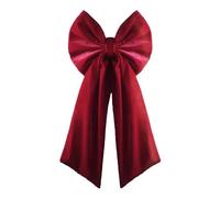 Velvet Bows,36” x 18“ Extra Large Red Velvet Bows Tree Topper, Burgundy Bows Christmas Tree Decorations, Retro Wine Red Bow Ornament for Home Door Garland Wreath Tree Mantle Front Door (1pc)