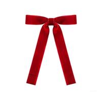 Velvet Bows for Christmas Tree with Gold Ties, 36 Pack Elegant Holiday Decorative Accents for Wreaths, Gifts, and Seasonal Home Décor, Red, Green, White, Black, 13x18cm (red)