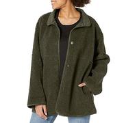 Velvet by Graham & Spencer Women's Albany Lux Sherpa Reversible Jacket, Army, M