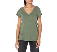Velvet by Graham & Spencer Women's Jilian Velvet Originals V-Neck Tee Shirt, Dill, L