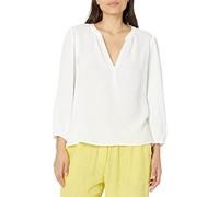 Velvet by Graham & Spencer Women's Maggie Cotton Gauze Shirt, White, M