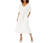 Velvet by Graham & Spencer Women's Nanette Woven Linen Midi Length Dress Casual, Beach, Medium