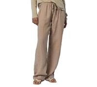 Velvet by Graham & Spencer Women's Pico Woven Linen Pants, Khaki, M