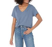 Velvet by Graham & Spencer Women's Venice Organic Jersey V-Neck Tee Shirt, Harbor, M