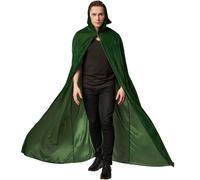 Velvet Cape Cloak Cote Hood Vampire Witch Wizard Costume Fancy Dress Halloween