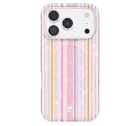 VELVET CAVIAR Case for iPhone 17 Pro | Compatible with MagSafe | 10ft Drop Tested | Protective Summer Cases | Sunkissed Stripes Glitter