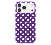 VELVET CAVIAR Case for iPhone 17 Pro Max | Compatible with MagSafe | 10ft Drop Tested | Halloween Phone Cases | Violet Glow Polka Dot