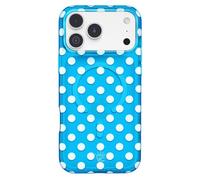 VELVET CAVIAR Case for iPhone 17 Pro Max | Compatible with MagSafe | 10ft Drop Tested | Protective Summer Cases | Blue Aquamarine Polka Dot