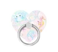 VELVET CAVIAR Cell Phone Ring Holder - Finger Ring & Stand - Improves Phone Grip Compatible with iPhone, Galaxy, Most Smartphones (Aqua Angels)