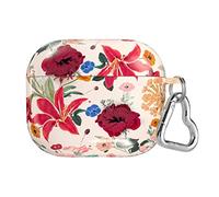 Velvet Caviar Compatible with AirPods 3rd Generation Case with Keychain - Cute Protective Hard AirPod 3 Cases for Women - Nude Vintage Wildflowers Floral