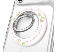 VELVET CAVIAR Compatible with MagSafe Phone Grip 2.0 | Cute Magnetic Ring Holder | Finger Loop Kickstand | Pop On Accessory for iPhone 17, 16, 15, 14, 13, 12 | Matcha Please