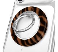 VELVET CAVIAR Compatible with MagSafe Phone Grip 2.0 | Cute Magnetic Ring Holder | Finger Loop Kickstand | Pop On Accessory for iPhone 17, 16, 15, 14, 13, 12 | It Girl Tiger