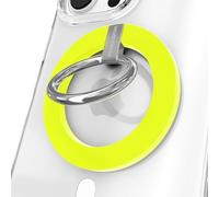 VELVET CAVIAR Compatible with MagSafe Phone Grip - Magnetic Ring Holder with Adjustable Stand - Removable MagSafe Accessories for iPhone 16, 15, 14, 13, 12 (Neon Yellow)