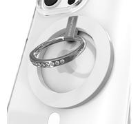 VELVET CAVIAR Compatible with MagSafe Phone Grip - Magnetic Ring Holder with Adjustable Stand - Removable MagSafe Accessories for iPhone 16, 15, 14, 13, 12 (White)
