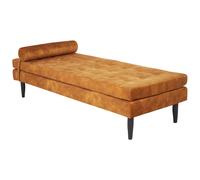 Velvet Chaise Longue Yellow USSEL