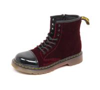 Velvet Cherry Boot - female - Dr. Martens - Kids Boots - Red - 24 EU - Kids 24 EU