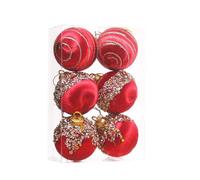 Velvet Christmas Ball Set | Shatterproof Christmas Balls Ornaments Velvet Set, With Metal String For Garden Yard Pool Home Party Decor