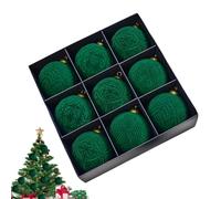 Velvet Christmas Balls | Velvet Ball Charm - 3.9 Inch Shatterproof Christmas Ornaments,for Holiday Indoor Outdoor Home Party Family Celebration