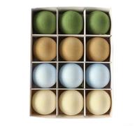 Velvet Christmas Baubles Set 3cm 6cm 8cm Festive Tree Decor(e)