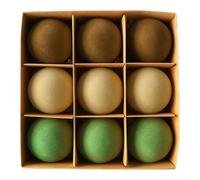 Velvet Christmas Baubles Set 3cm 6cm 8cm Festive Tree Decor(f)