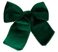 Velvet Christmas Tree Bow Ornament Red Gold 21cm(Green)