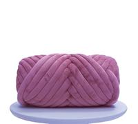 Velvet Chunky Yarn Bulky Giant Arm Knitting Yarn, 3cm Fluffy DIY Crochet Hand Making Washable Knitting Yarn, Pillow Cat Bed Yarn for Blanket, Pet Bed, Rugs (Dark Pink,1kg(About33 Meters))