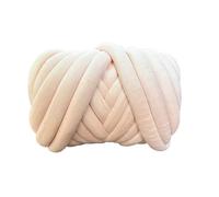 Velvet Chunky Yarn Bulky Giant Arm Knitting Yarn, 3cm Fluffy DIY Crochet Hand Making Washable Knitting Yarn, Pillow Cat Bed Yarn for Blanket, Pet Bed, Rugs (Light Pink,1kg(About33 Meters))