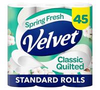 Velvet Classic Quilted Spring Fresh Toilet Roll 45 Rolls | Toilet tissue, toilet paper