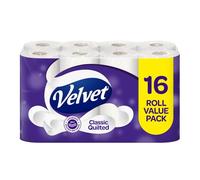 Velvet Classic Quilted Toilet Tissue, Pack of 16