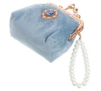 Velvet Coin Pouch Small Wallet Vintage Style for Women, Portable | Lightweight, Easy to Carry, for School and Work, Fashion Change Bag, Lovely Coin Pouch Color Color