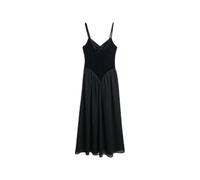 Velvet corset midi dress for women Superdry Noir S