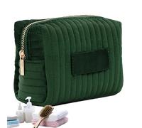 Velvet Cosmetic Bag - Cosmetic Bag withLarge Capacity Zipper | Soft Cosmetic Water Damage WithThis Makeup BagIn Sack for, Gym, Hotel, Impervious Makeup BagFor Camping, Business Travel, Green, se