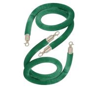 Velvet Crowd Control Rope with Clasps, Rope for Queue Divider(Green,4.9ft/150cm)