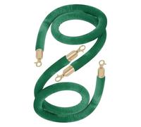 Velvet Crowd Control Rope with Clasps, Rope for Queue Divider(Green B,4.9ft/150cm)