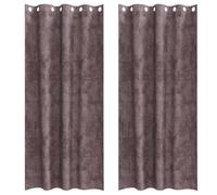 Velvet Curtains Brown Pack of 2 260 x 140 cm with Blackout, Privacy Screen, Thermal Insulation, Opaque, Scarf Curtain for Living Room, Bedroom, Children's Room, Kitchen, Balcony Door