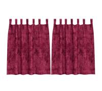 Velvet Curtains Wine Red Pack of 2 140 x 140 cm Curtains with Blackout Opaque Thermal Insulating for Living Room Bedroom Children's Room Modern Decoration and Privacy Screen