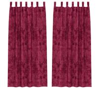 vidaXL Velvet Curtains 2 pcs Cream 245 x 140 cm Velvet, Cream