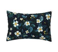Velvet Cushion Covers 20 x 30 cm Set of 2 Soft Dark Green Throw Pillow Cases Botanical Floral Cushions Covers Decorative Pillows Pillowcases 8 x 12 Inch for Bed Couch Sofa Living Room Bedroom -TER57