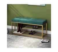 Velvet Cushion Shoe Storage Bench 3 Tier Upholstered Rack for Entryway Hallway Stylish Gold Metal Frame Shoe nizer Elegant Footwear Storage Solution