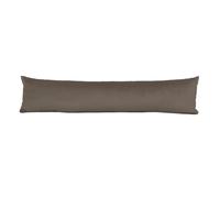 Velvet Draught Excluder - 85x20cm Energy-Efficient Door & Window Draft Stopper - Noise, Dust & Wind Blocker - Stylish Home Décor in Mushroom - Made in Britain by Lancashire Bedding