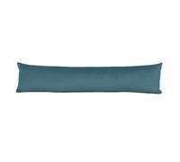 Velvet Draught Excluder - 85x20cm Energy-Efficient Door & Window Draft Stopper - Noise, Dust & Wind Blocker - Stylish Home Décor in Blue - Made in Britain by Lancashire Bedding