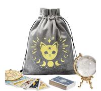 Velvet Drawstring Bags | Rune Vintage Portable Soft Pouch - Velvet Bag with Drawstring for Dice - For, School Awards, Tarot Enthusiasts, Women, Men, Card Items