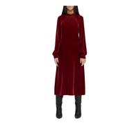 Velvet Dress - female - Moschino - Midi Dresses - Red - S - Dresses S