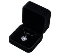 Velvet Earring Box Elegant Earring Gift Box Small Jewellery Gift Boxes White Black EarringsPresentation GiftBox Stud Jewelry Case for Wedding Anniversary Birthday Mothers Day Valentine's Day (black)