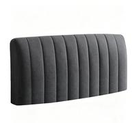 Velvet Elastic Bed Headboard Cover, Stripes All-Inclusive Dustproof Protector Cover, Soft Comfortable Headboard Slipcover Fluffy Head Cover for Bedroom Decor,002,150cm