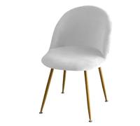 Velvet Elastic Chair Cover Solid Color Plush Low Back Duckbill Dining Chair Covers Soft Makeup Chair Slipcovers For Home Hotel Dining Chair Covers (Color : A18 Chair Cover, Size : 1PC chair cover)